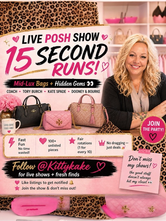 Coach Handbags - Live Posh Show | ⏰15 Sec. Runs | 📥2 in the Tray | 🏷️Tag me on 1 | ✅Stay Green